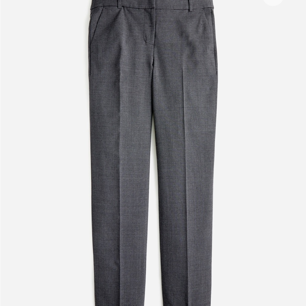 NWT J.Crew Cameron Slip Crop Wool  Dress Pants 00